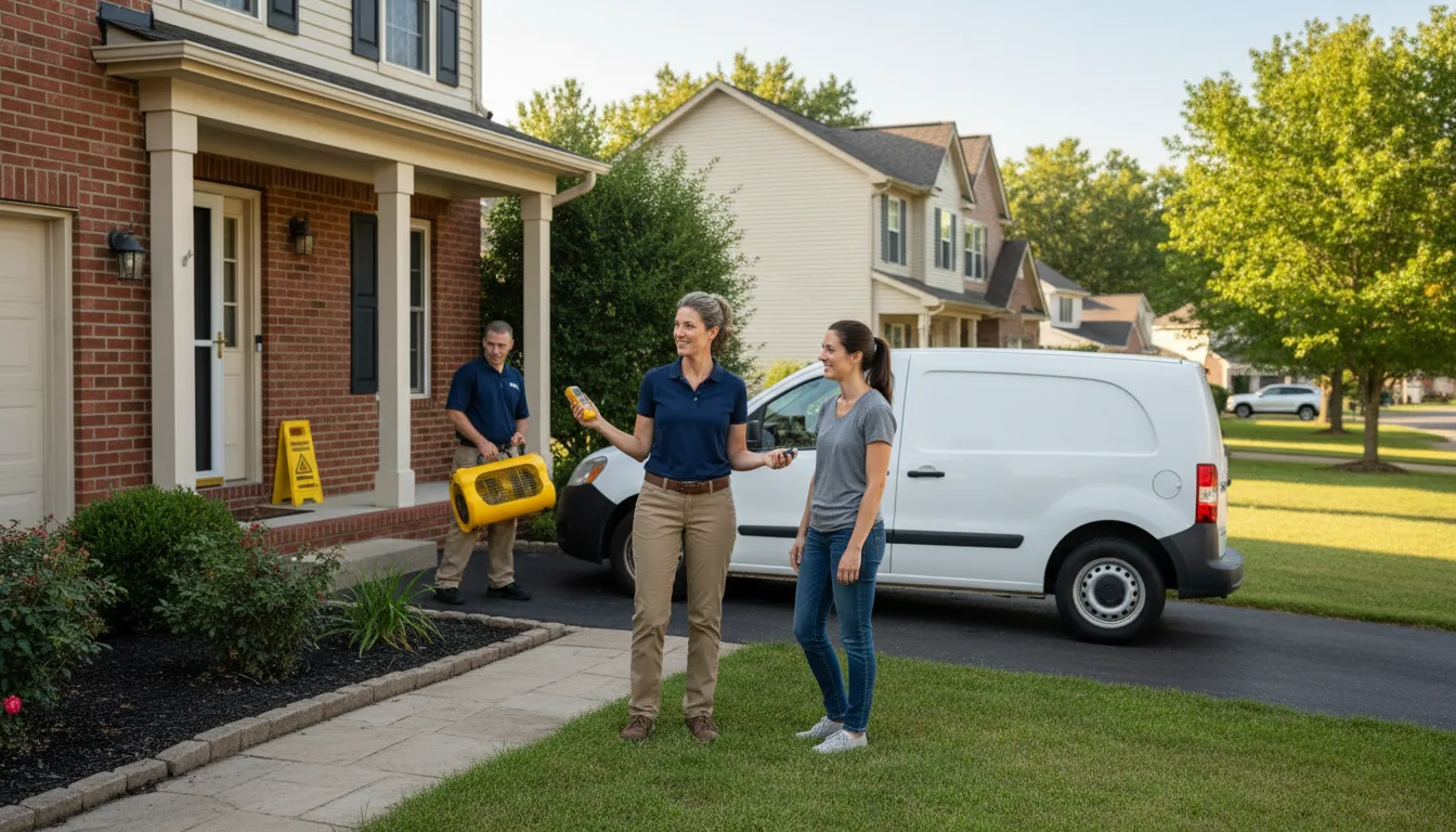 Residential water damage restoration in Jackson, LA